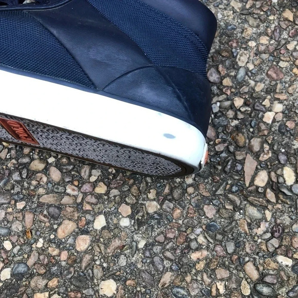 Polo Ralph Lauren Men's Blue Isaak High top Sneakers Size 9 - Picture 5 of 10